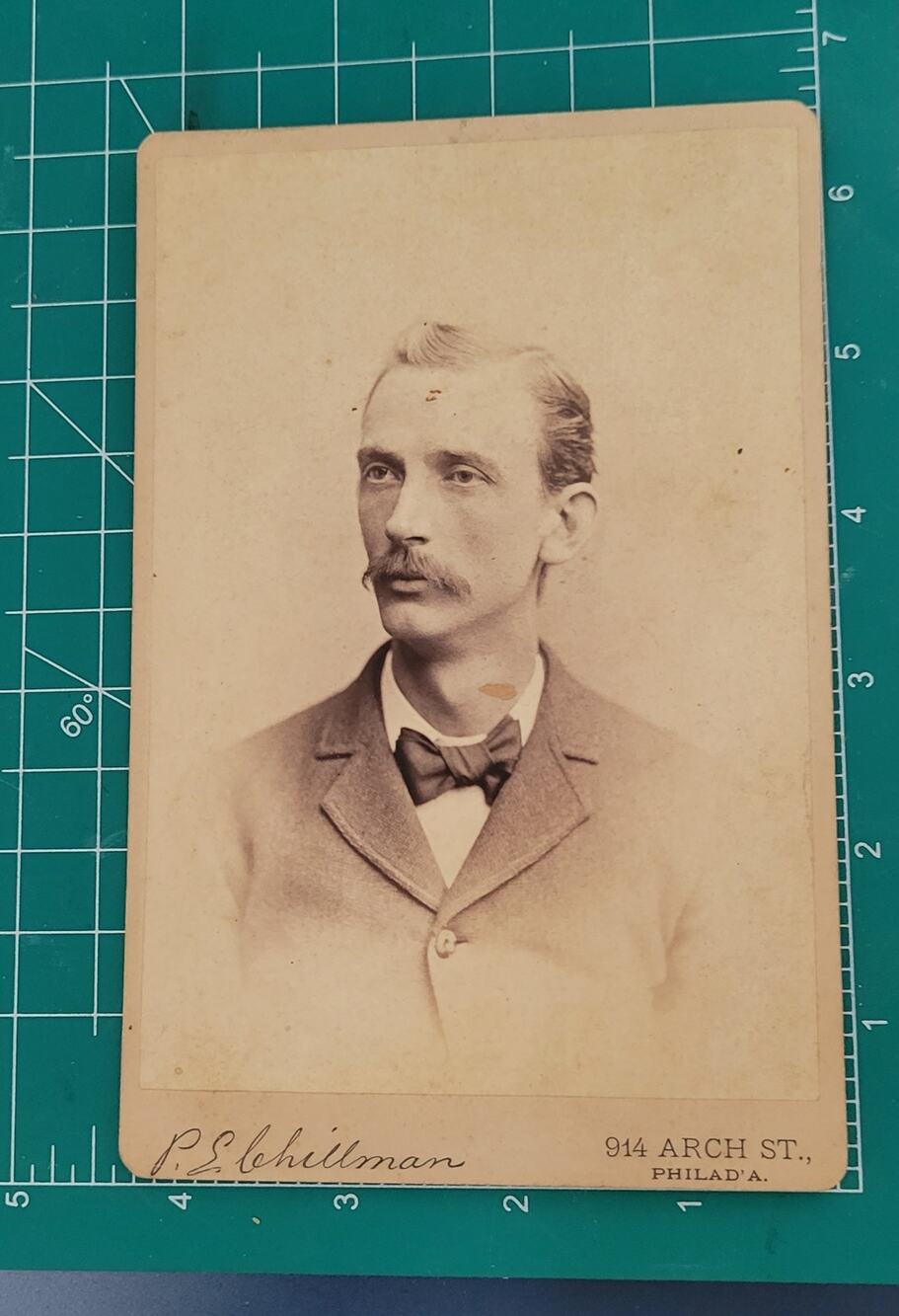 Antique Victorian Cabinet Card Dashing Man Found Photo